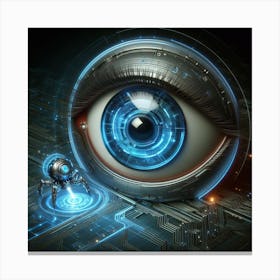 Futuristic Eye Canvas Print