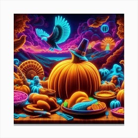 Thanksgiving Dinner 13 Canvas Print