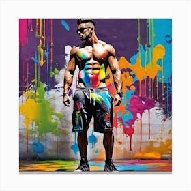 Bodybuilder 1 Canvas Print