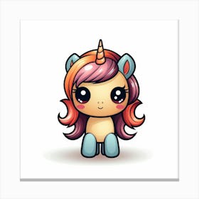 Cute Unicorn 440 Canvas Print