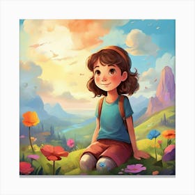 A Nice Kids Art Illustration In A Painting Style Art 1 Canvas Print