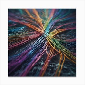 Abstract Computer Network Canvas Print