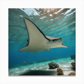 Manta Ray Canvas Print