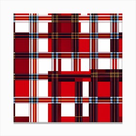 Tartan Pattern Art Canvas Print