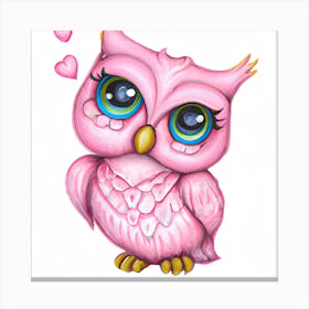 Pretty Little Owl Canvas Print