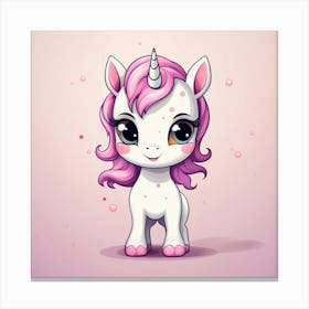 Cute Unicorn 310 Canvas Print