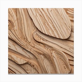 Abstract Wood Carving Canvas Print