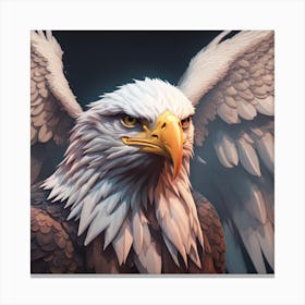 Bald Eagle Aesthetic Look Canvas Print