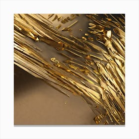 Gold Flakes Canvas Print