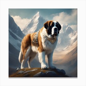 St Bernard 23 Canvas Print