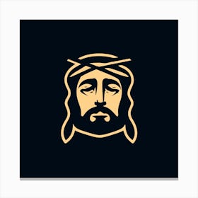 Jesus Face 1 Canvas Print