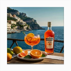 Amalfi Coast.. aperol Leinwandbild