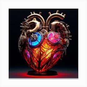 Heart Of Steampunk Canvas Print