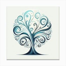 Stylized tree Canvas Print