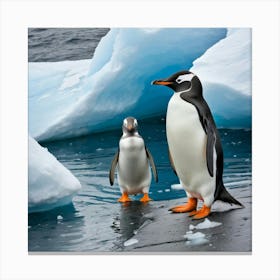 Antarctic Penguins 3 Canvas Print