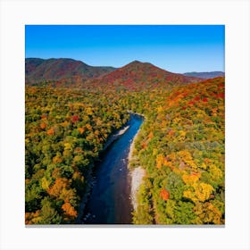 Fall Foliage In The Blue Ridge Mountains 1 Canvas Print