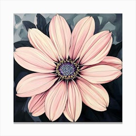 Pink Daisy Canvas Print