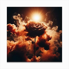 Smoke Rose 1 Canvas Print