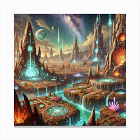 Kaiju Settlements Canvas Print