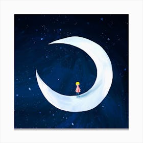 Little Crescent Canvas Print