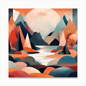 Horizons Art, Landscape Canvas Print