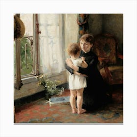 Mother And Child 3 Canvas Print