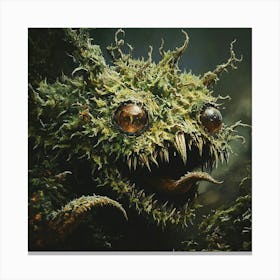 Weed Monster Canvas Print