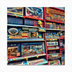 Collection Of Toys Canvas Print