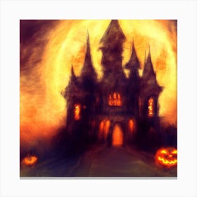 Halloween Castle Canvas Print