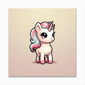 Cute Unicorn 122 Canvas Print