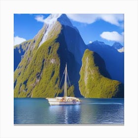 Milford Sound landscape Canvas Print