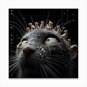 Cat With A Crown Canvas Print