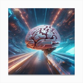 Futuristic Brain 26 Canvas Print