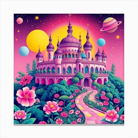 Pink Castle Canvas Print