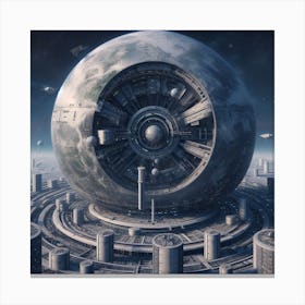 Futuristic City 66 Canvas Print