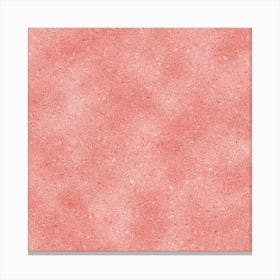 Coral Pink Glitter Canvas Print