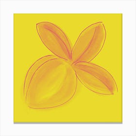 Lemon Yellow Bright 2 Canvas Print