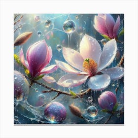 Magnolia Blossoms Canvas Print