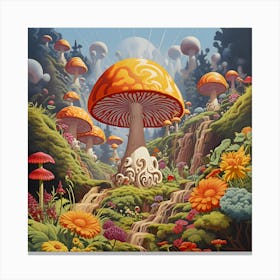 Mushroom Forest Canvas Print