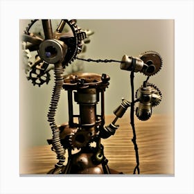 Steampunk Clock Canvas Print