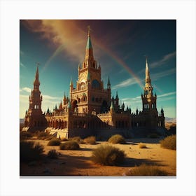 Castle In The Desert Canvas Print