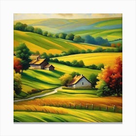 Autumn In The Countryside 1 Canvas Print