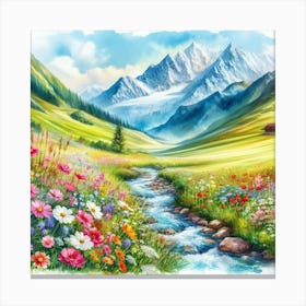 Valley Of Flowers 1 Canvas Print