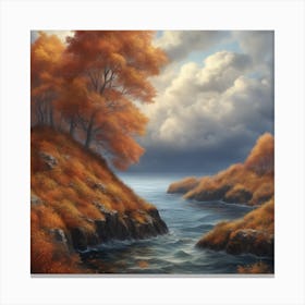 Autumn By The Sea 1 Canvas Print