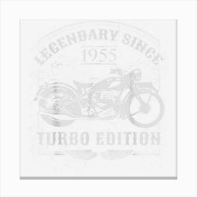 Legendary Since 1955 Motorcycle Rider Birthday Canvas Print