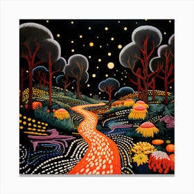 Night In The Forest Canvas Print