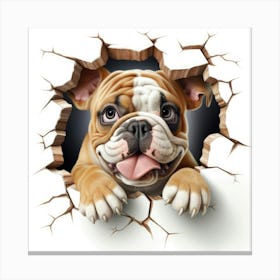 Bulldog Puppy Canvas Print