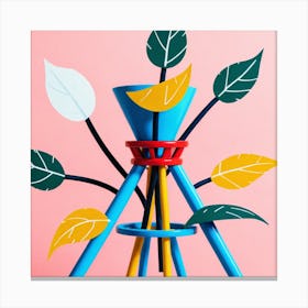 Leaves On A Windmill Canvas Print