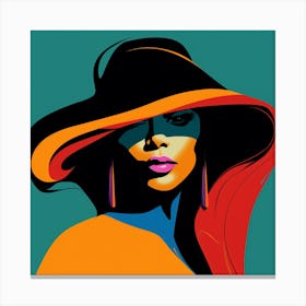 Lady In A Hat 1 Canvas Print