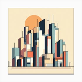 Cityscape Abstract 1 Canvas Print